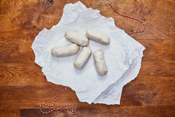 Münchner Weißwurst mit frischer Petersilie