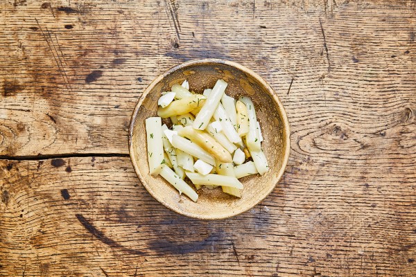 Spargel in Vinaigrette