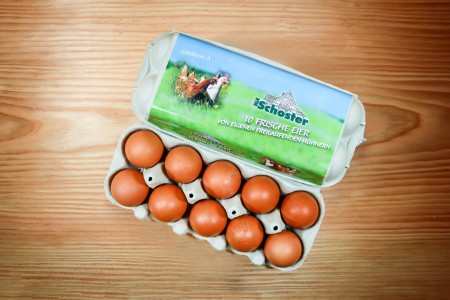 10 Eier aus Freilandhaltung, Größe L