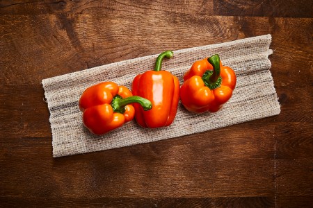 Orangene Paprika